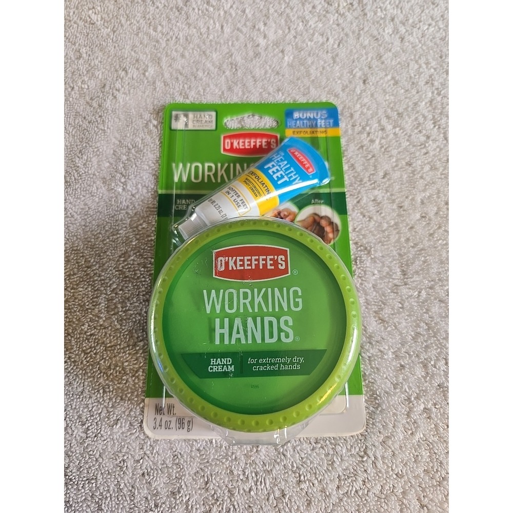 O'Keeffe's Working Hands Hand Cream With Healthy Feet Cream Sample 2.7oz